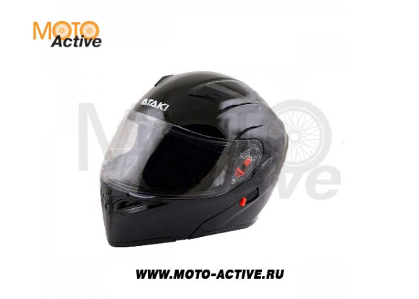 Шлем (модуляр) Ataki JK902 Solid, черный глянцевый